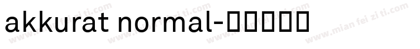 akkurat normal字体转换